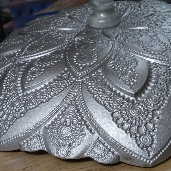 🌇Silver Overlay Footed Compote Dish European Style,Like🆕Vintage.🏆🎻 - Picture 8 of 16